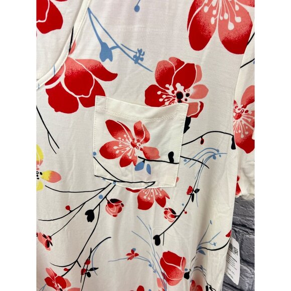Soma Cool Nights SS Sleep Shirt Sublime Floral Ivory Size XXL V-neck NWT - Picture 7 of 12